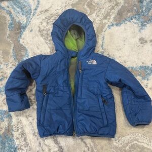 3T boys The North Face Reversible Hooded Puffer Jacket